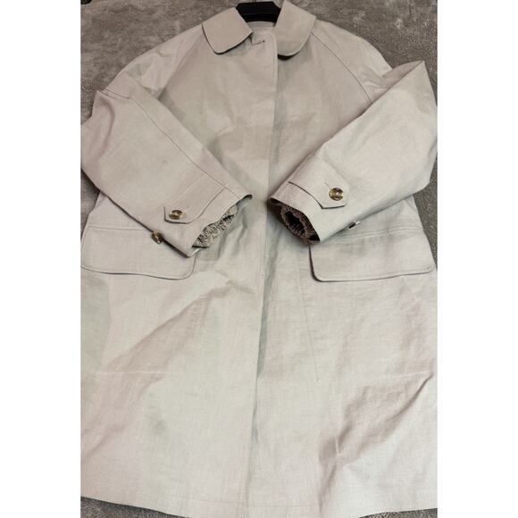 Algo Commuter Jacket Tan Long Sleeve Button Up W/Pockets Womens 34/US 2 - Picture 1 of 9